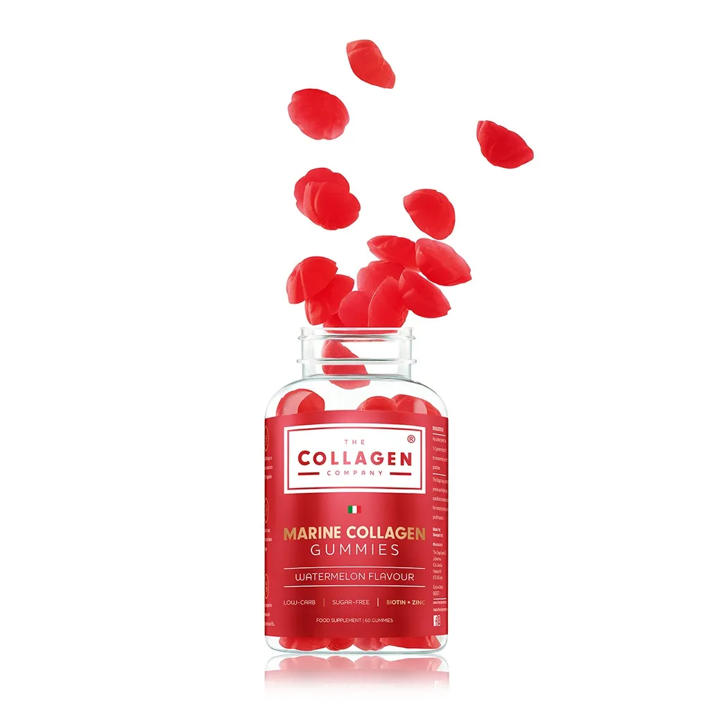 Морской коллаген The Collagen Company 600 мг, для кожи, волос и ногтей, жевательные мармеладки, арбуз — фото 2