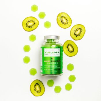 Skóra, włosy, paznokcie Żelki Z Kolagenem Morskim Kiwi 