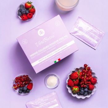 Skóra, włosy, paznokcie Kolagen Morski VeriBosco 7500mg o smaku owoców leśnych 