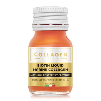 Skóra, włosy, paznokcie Płynny Kolagen Morski Z Czystą Biotyną Malina 