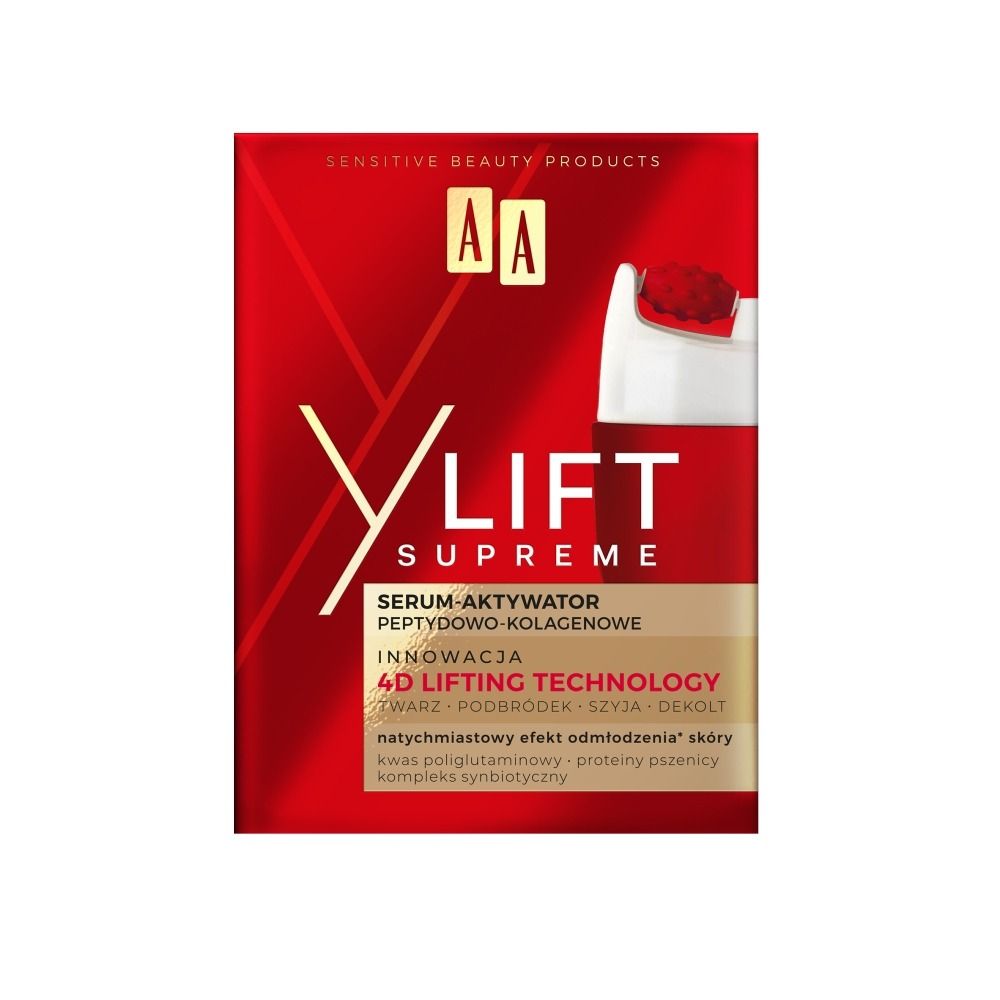AA Sensitive Beauty Products Y Lift Supreme Serum-aktywator pepetydowo-kolagenowy — Składniki i ocena