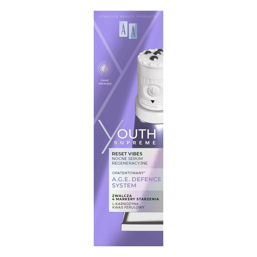 AA Sensitive Beauty Products Youth Supreme Nocne serum regeneracyjne — Składniki i ocena