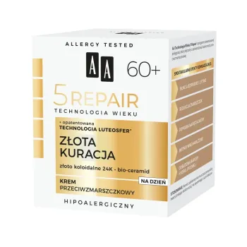 Kremy na dzień Technologia Wieku 5Repair 60+ Złota Kuracja krem na dzień 50 ml