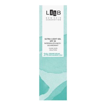 Kremy na dzień LAAB Clear Skin Solution Ultraklekki żel normalizująco-ochronny SPF 50 40 ml