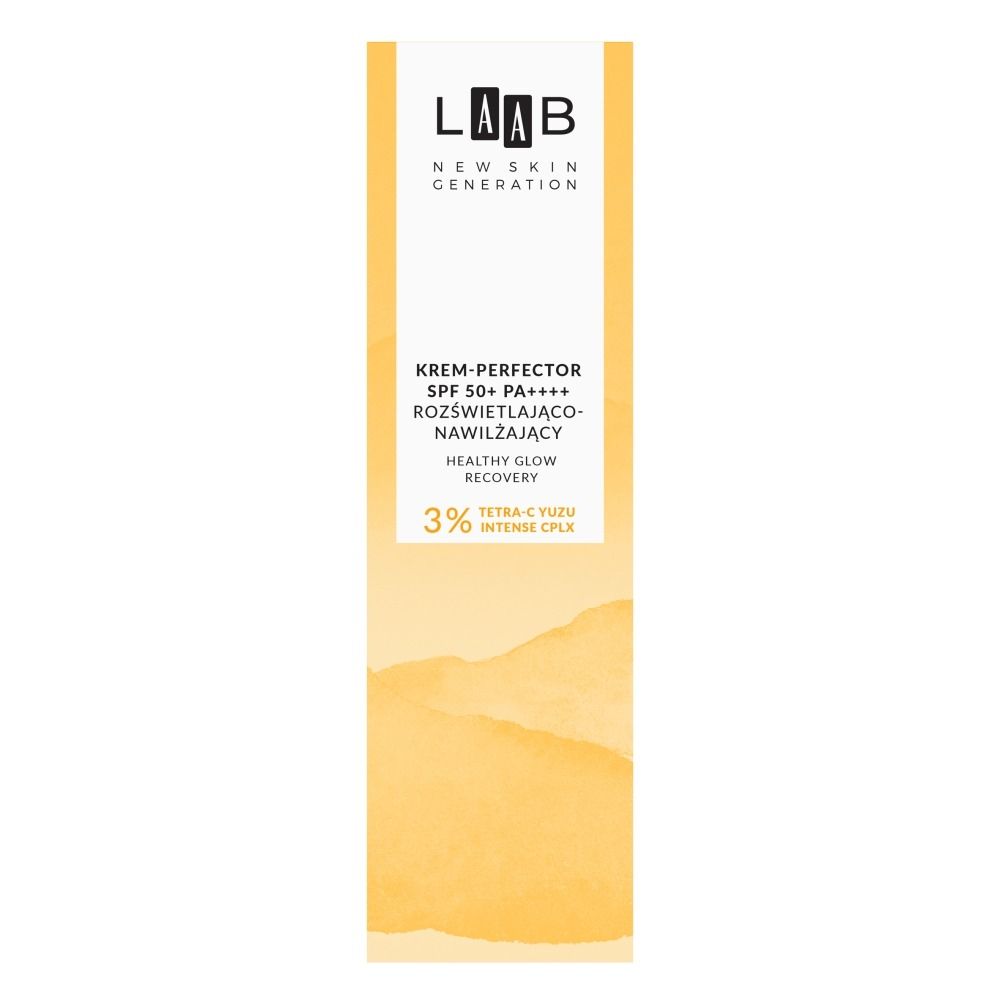 AA Sensitive Beauty Products LAAB Tetra-C Yuzu Krem-perfektor rozświetlająco-nawilżający SPF 50 — Składniki i ocena