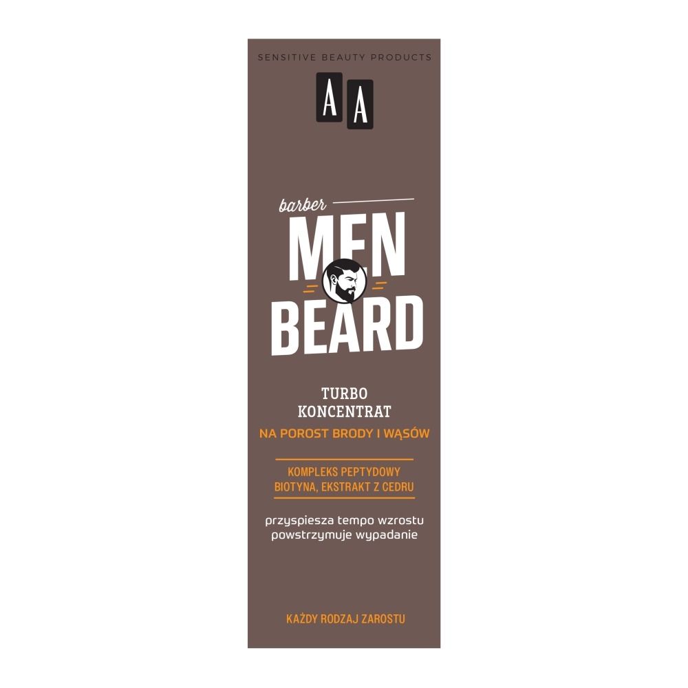 AA Sensitive Beauty Products Men Beard Turbo-koncentrat na porost brody i wąsów — Składniki i ocena