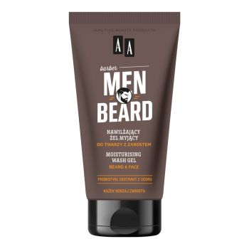Żele do mycia twarzy Men Beard Nawilżający żel myjący do twarzy z zarostem 150 ml
