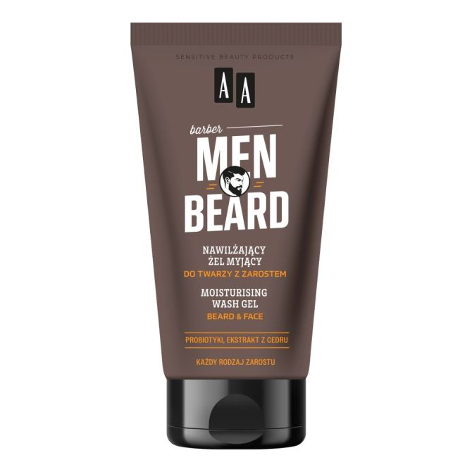 Żele do mycia twarzy Men Beard Nawilżający żel myjący do twarzy z zarostem 150 ml