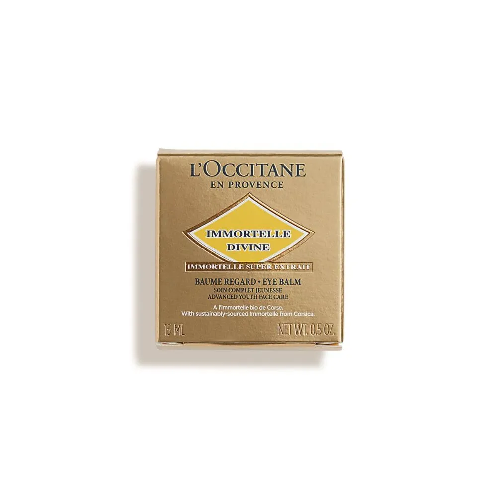 Бальзам для кожи вокруг глаз L'Occitane Immortelle Divine Eye Balm против морщин, 15 мл — фото 2