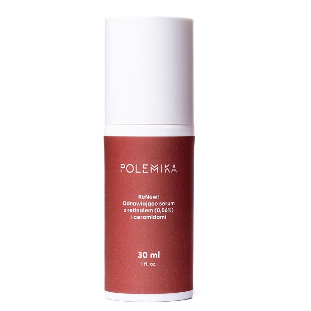 Polemika Odnawiające serum z retinalem (0,06%) i ceramidami — Inhaltsstoffe i ocena