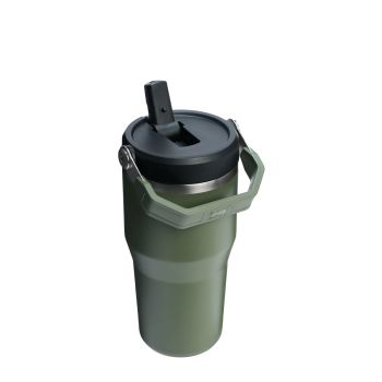 Kubki termiczne The IceFlow Flip Straw Dried Pine 600 ml