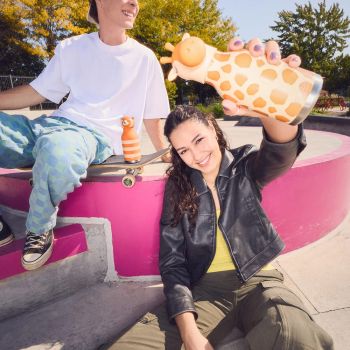 Butelki termiczne Bestie Żyrafa 460 ml