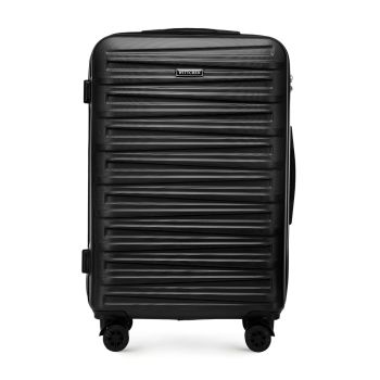 Walizki Walizka średnia ABS Czarna 65 ml