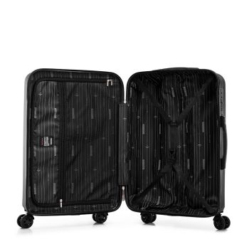 Walizki Walizka średnia ABS Czarna 65 ml