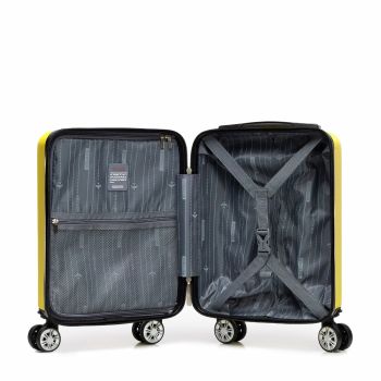 Walizki Walizka kabinowa Żółta 22 l