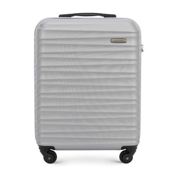 Walizki Walizka kabinowa ABS Srebrna 34 l