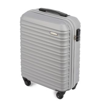 Walizki Walizka kabinowa ABS Srebrna 34 l