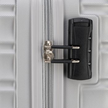 Walizki Walizka kabinowa ABS Srebrna 34 l