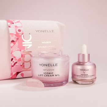 Zestaw do pielęgnacji twarzy dla niej INFUSION Zestaw Podwójnie Liftingujacy „Zastrzyk Młodosci” 