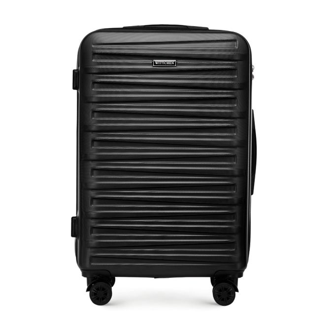 Walizki Walizka średnia ABS Czarna 65 ml