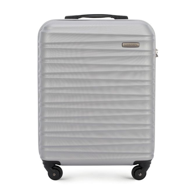 Walizki Walizka kabinowa ABS Srebrna 34 l