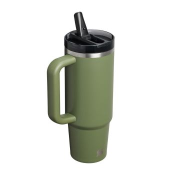 Kubki termiczne The Quencher ProTour Flip Straw Tumbler Dried Pine 890 ml