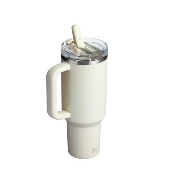 Kubki termiczne The Quencher ProTour Flip Straw Tumbler Cream 890 ml