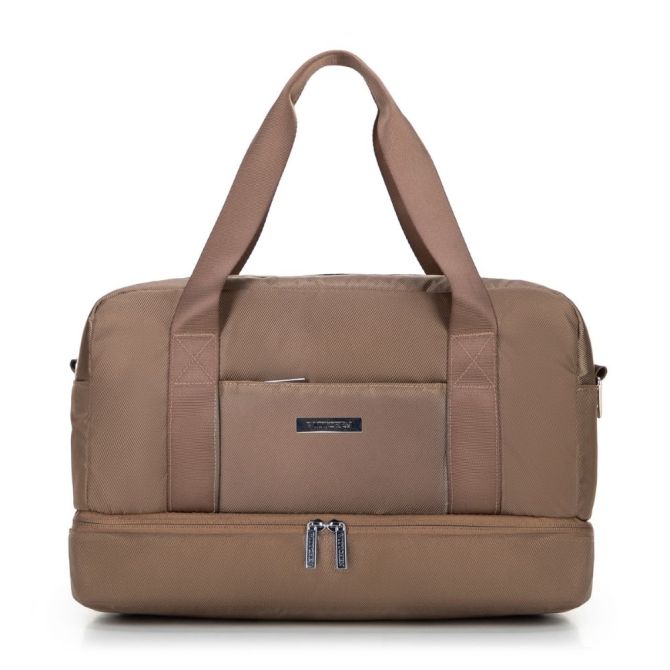 Torby Torba podróżna mała Brązowa Brązowy