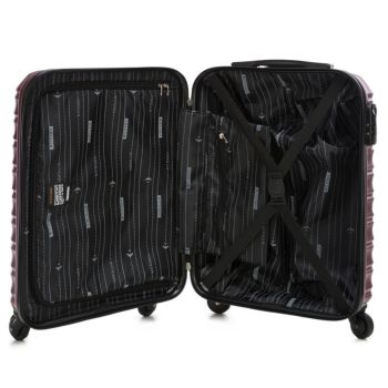 Walizki Walizka kabinowa z ABS-u Bordowa 34 l
