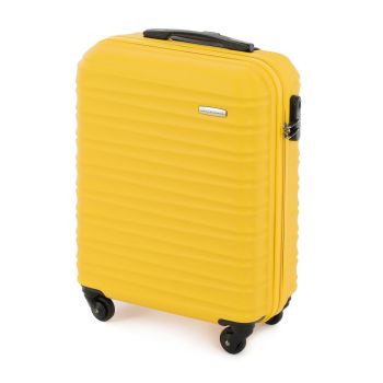 Walizki Walizka kabinowa z ABS-u Żółta 34 l