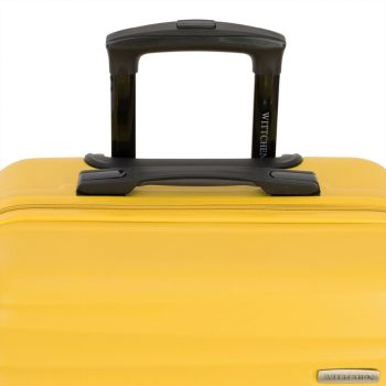 Walizki Walizka kabinowa z ABS-u Żółta 34 l