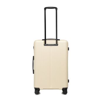 Walizki Średnia walizka z ABS-u Kremowa 65 l