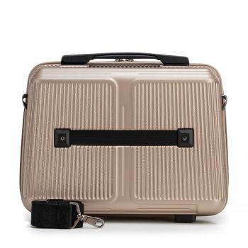 Kosmetyczki Kosmetyczka z ABS-u Złota 17 l