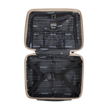 Kosmetyczki Kosmetyczka z ABS-u Złota 17 l