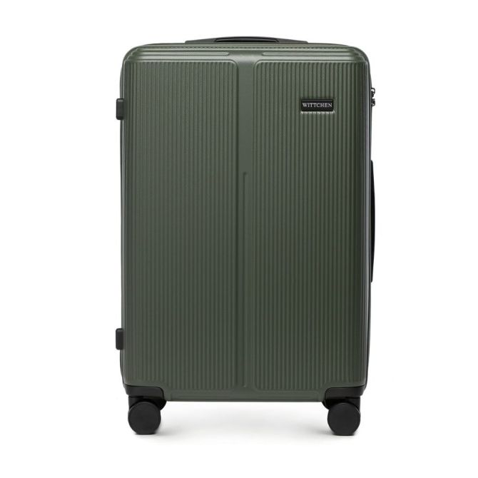 Walizki Średnia walizka z ABS-u Khaki 65 l