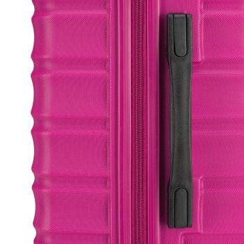 Walizki Średnia walizka z ABS-u Różowa 65 l