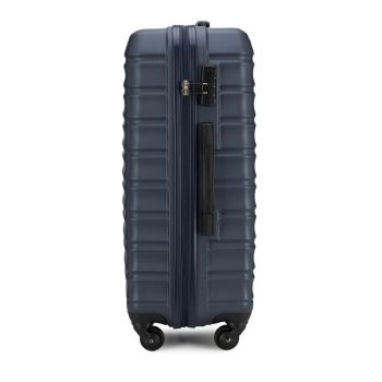 Walizki Średnia walizka z ABS-u Granatowa 65 l