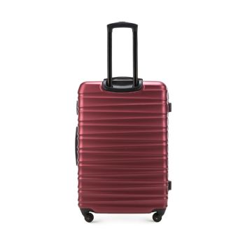 Walizki Duża walizka z ABS-u Bordowa 96 l
