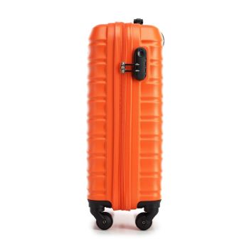 Walizki Walizka małą z ABS-u Pomarańczowa 34 l