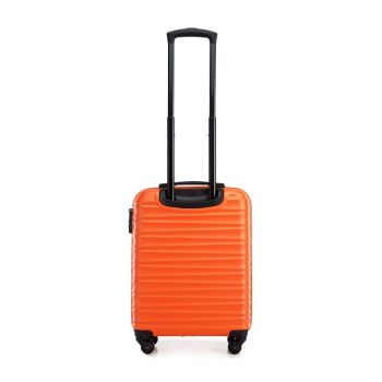 Walizki Walizka małą z ABS-u Pomarańczowa 34 l