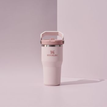 Kubki termiczne The IceFlow Flip Straw Rose Quartz 600 ml
