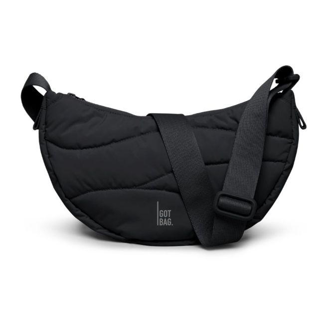 Torby Wavy Puffer Moon Bag Small Black 350 ml