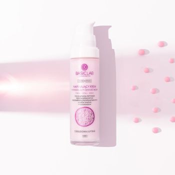 Kremy na dzień Napinający krem poprawiający gęstość skóry na dzień do twarzy, szyi i dekoltu, 12% kompleksu peptydów prokolagenowych, 5% kompleksu enkapsułowanych jonów wapnia, fitoestrogeny, Odbudowa i Lifting 50 ml