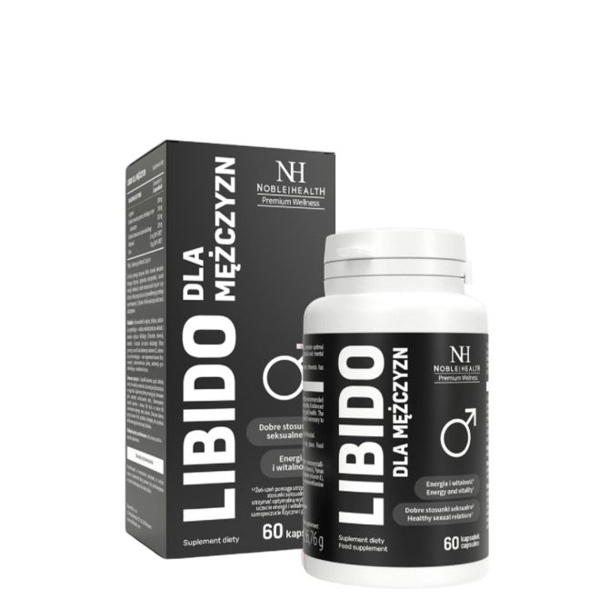 Pamięć, koncentracja i witalność Libido dla mężczyzn, 60 kapsułek