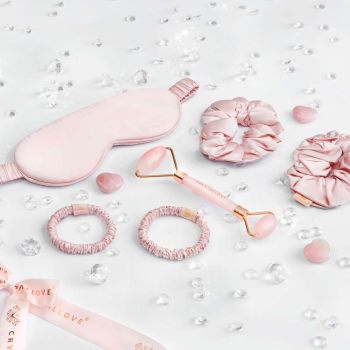 Opaska na oczy do spania Rose Quartz Home Spa 