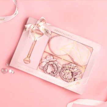 Opaska na oczy do spania Rose Quartz Home Spa 