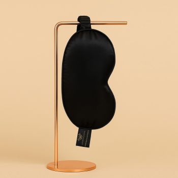 Opaska na oczy do spania Opaska na oczy z jedwabiu – czarna 