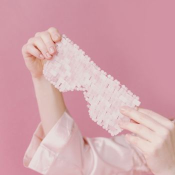 Opaska na oczy do spania Maska Twarz i Ciało Kwarc 