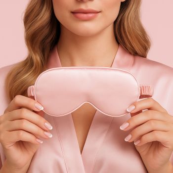 Opaska na oczy do spania Opaska Na oczy Jedwab/Rose 