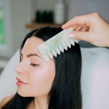 Akcesoria do włosów Grzebień Jadeit 